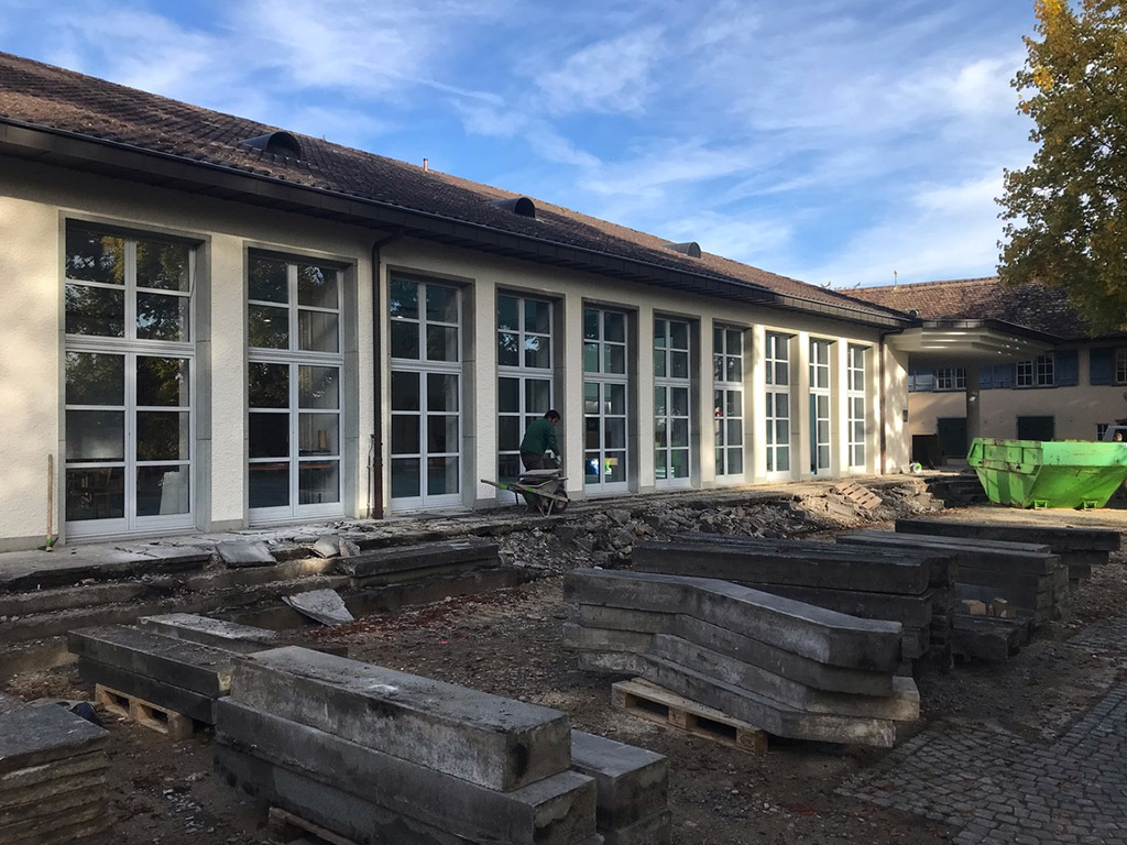 Sanierung 2021-2022 Geschichte Pavillon im Park Schaffhausen