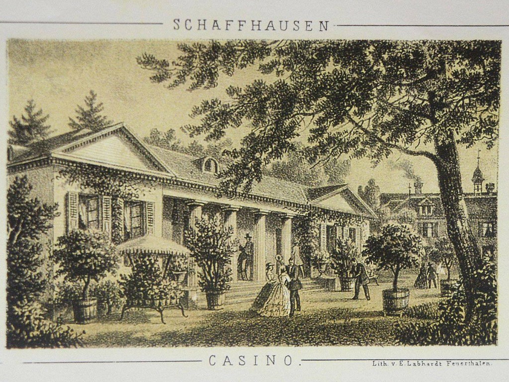 Anfangsjahre 1802-1805 Geschichte Pavillon im Park Schaffhausen